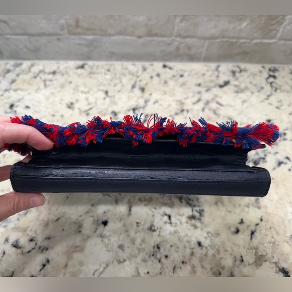 Tory Burch GUC Multicolor Embroidered & Leather Crossbody - Picture 7 of 16